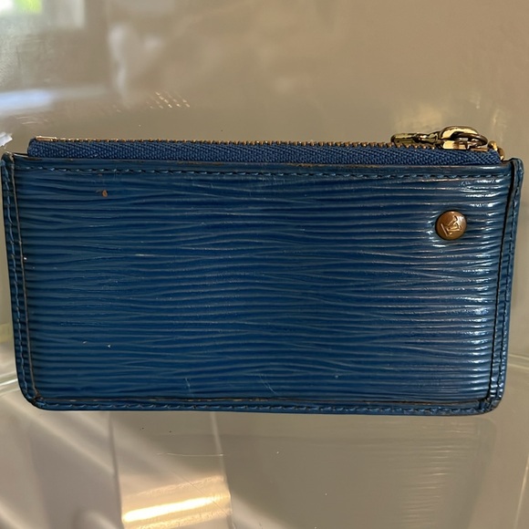 Blue Epi Louis Vuitton card/coin wallet - Picture 2 of 4